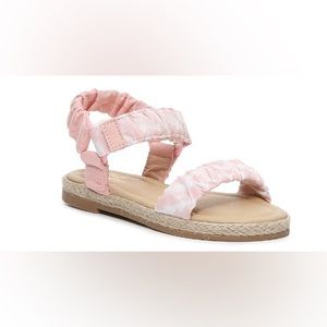 Crown Vintage Natalie Espadrille Sandal ' Pink/White Tie Dye Sz 5 youth